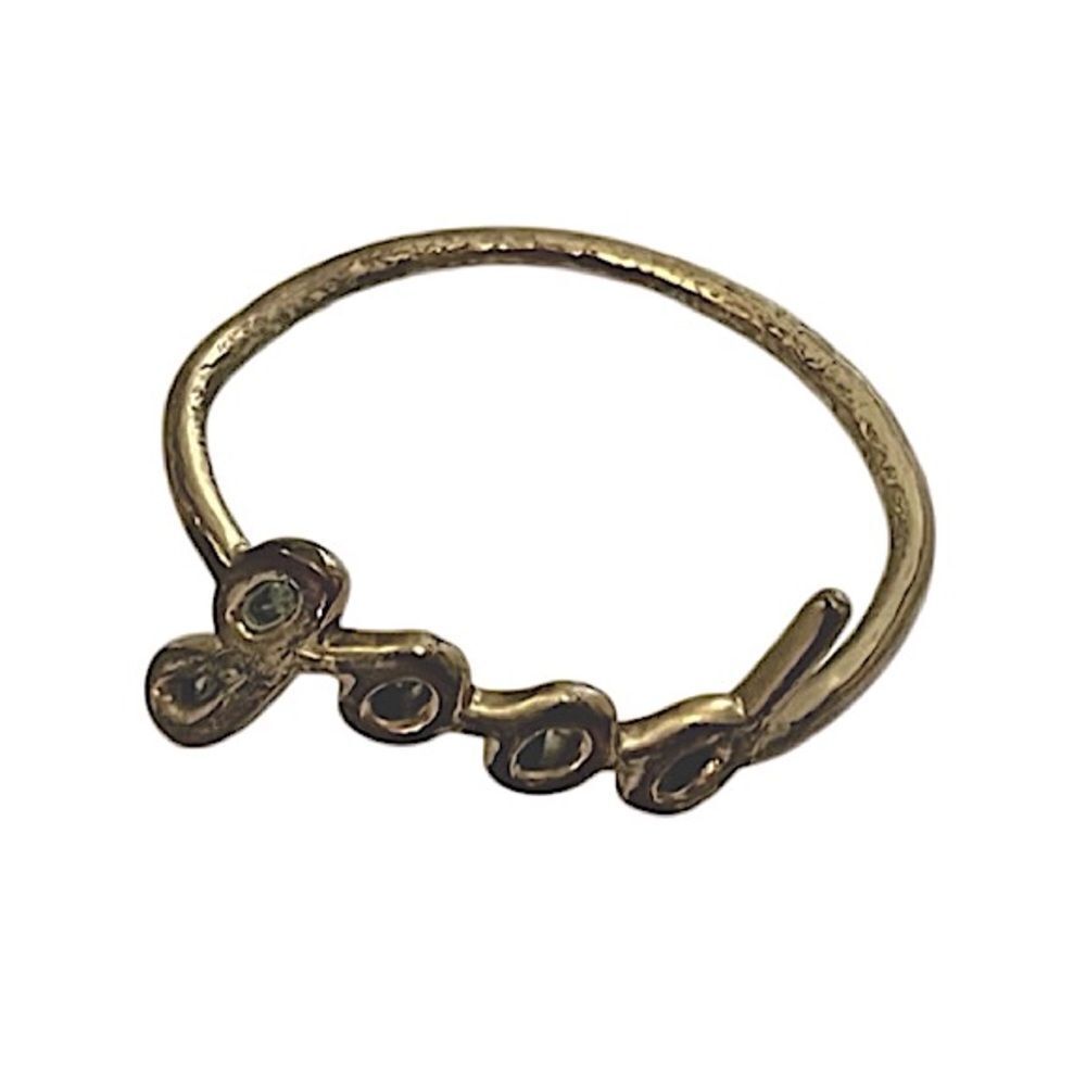 🌴 Madewell “Good” Word Ring – Gold-Tone, Size 9